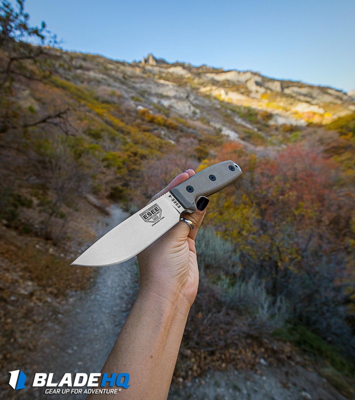 ESEE Knives ESEE-4P-MB-SS Knife Micarta MOLLE Back (4.5" 440C)
