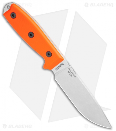 ESEE Knives ESEE-4 Fixed Blade Knife Orange G-10 (4.5" Stonewash S35VN)