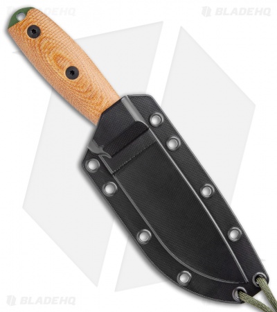 ESEE Knives ESEE-4POD-011 Fixed Blade Knife 3D Natural Micarta (4.5" OD Green)