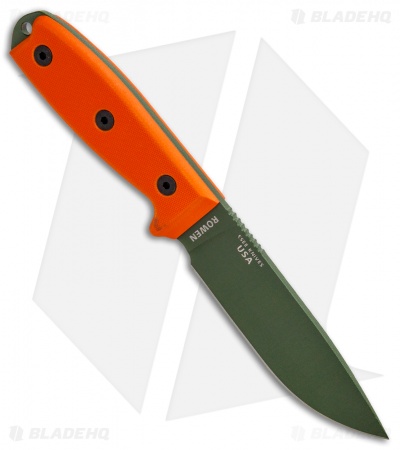 ESEE Knives ESEE-4P-OD Fixed Blade Knife (4.5" OD Green)