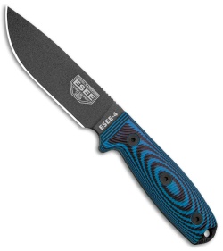 ESEE Knives ESEE 4 Fixed Blade Knife Blue/Black 3D G-10 (4.5&quot; Black) | 116575