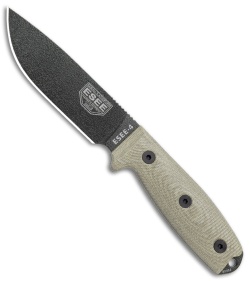 ESEE Knives ESEE-4PB-017 Fixed Blade Knife Natural 3D Micarta (4.5&quot; OD Green) | 116645