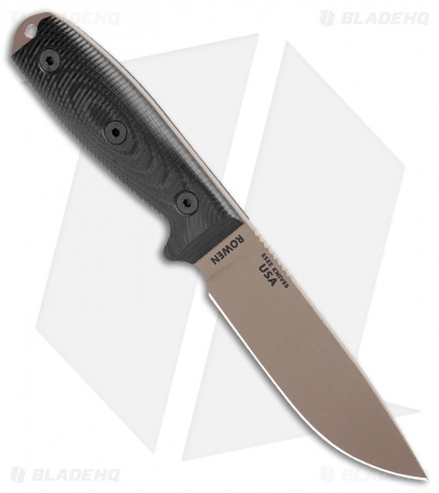 ESEE Knives ESEE-4PDE-001 Fixed Blade Knife Black 3D G-10 (4.5" Dark Earth)