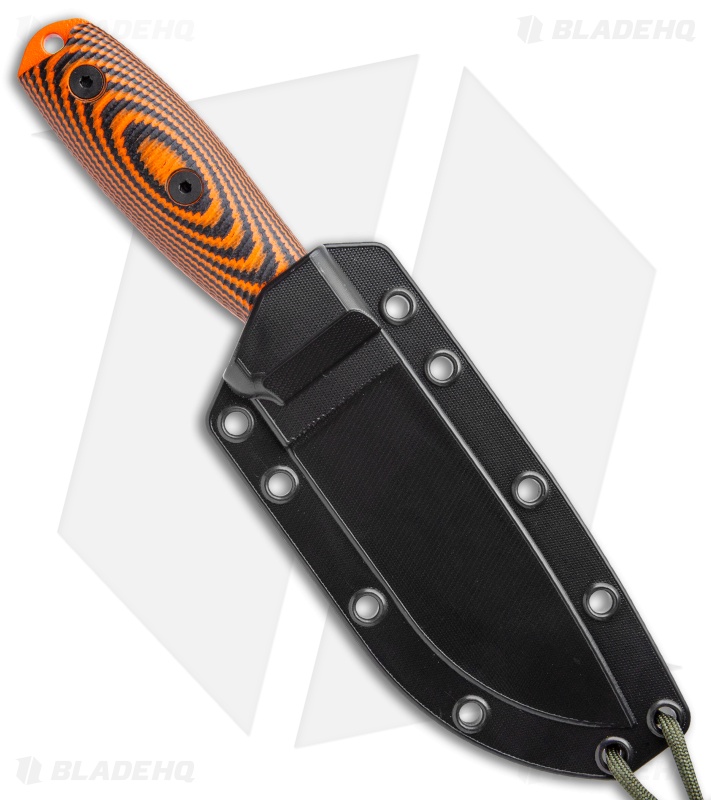 ESEE Knives ESEE-4POR-006 Fixed Blade Knife Orange / Black 3D G-10 (4.5" Orange)