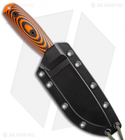 ESEE Knives ESEE-4POR-006 Fixed Blade Knife Orange / Black 3D G-10 (4.5" Orange)