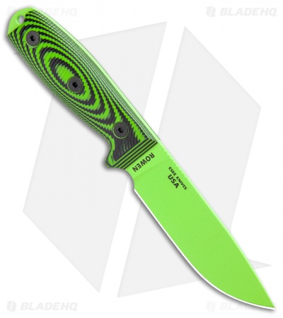 ESEE Knives ESEE-4PVG-007 Fixed Blade Knife Green / Black 3D G-10 (4.5" Green)