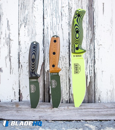 ESEE Knives ESEE-6PVG-007 Fixed Blade Knife Green/Black 3D G-10 (6.5" Green)