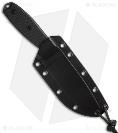 ESEE Knives ESEE-4P-CP-TG-B Clip Point Knife Black G-10 (4.5" Black)
