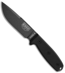 ESEE Knives ESEE-4P-CP-TG-B Clip Point Knife Black G-10 (4.5&quot; Black) | 35510