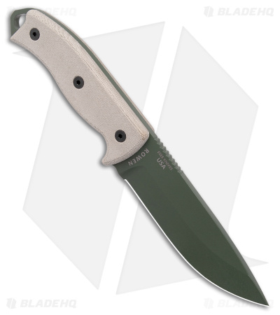 ESEE Knives ESEE-5P-KO-OD Fixed Blade Knife (5.25" OD Green) *No Sheathing*