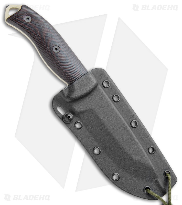 ESEE Knives ESEE-5PDT-004 Fixed Blade Knife Red/Black 3D G-10 (5.25" Desert Tan)