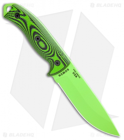 ESEE Knives ESEE-5PVG-007 Fixed Blade Knife Green/Black 3D G-10 (5.25" Green)