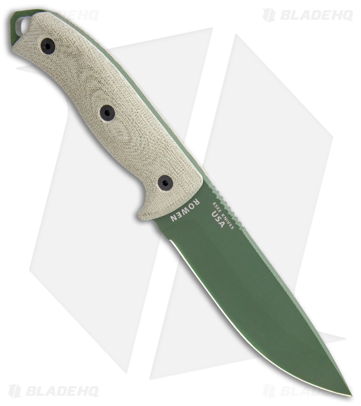 ESEE Knives ESEE-5POD-017 Fixed Blade Knife Green 3D Micarta (5.25" OD Green)