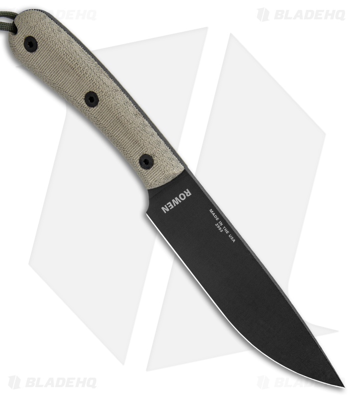 ESEE Knives ESEE-6HM Fixed Blade Knife Gray Micarta (6" Black)
