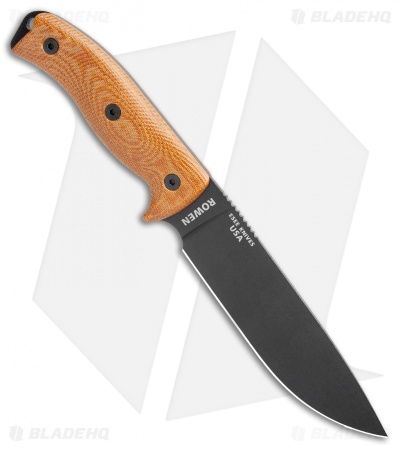 ESEE Knives ESEE-6PB-011 Fixed Blade Knife Natural 3D Micarta (6.5" Black)