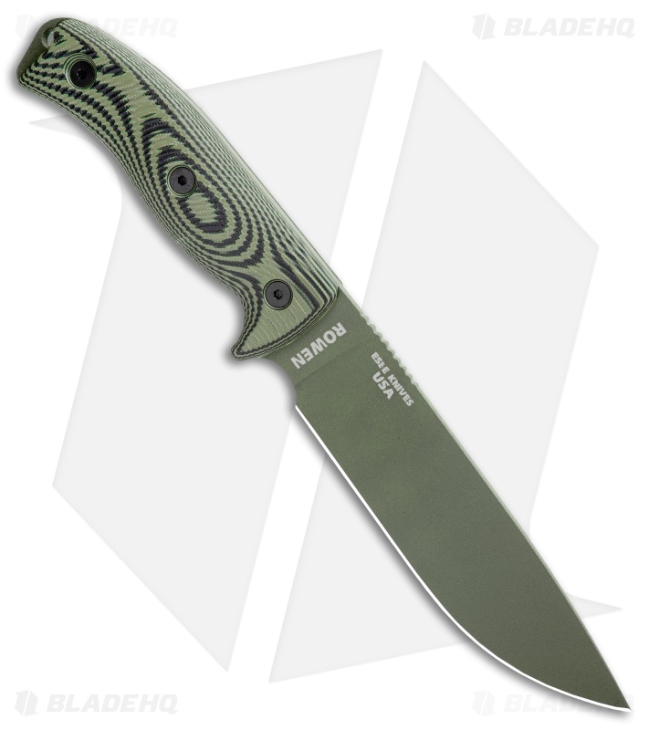 ESEE Knives ESEE-6POD-003 Fixed Blade Knife OD Green/Black 3d G-10 (6.5" OD)