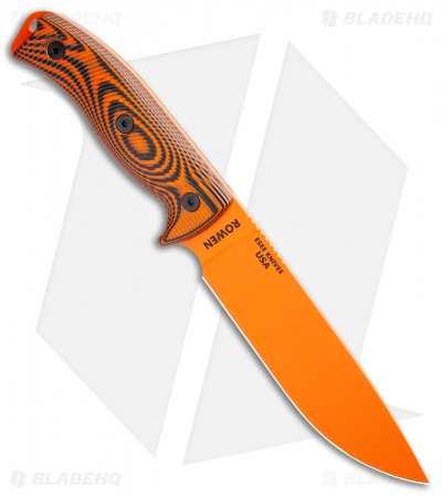 ESEE Knives ESEE-6POR-006 Fixed Blade Knife Orange/Black 3D G-10 (6.5" Orange)