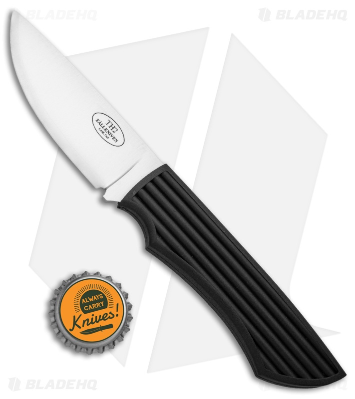 Fallkniven Taiga Hunter 2 Fixed Blade Knife Black Thermorun (2.875" Satin)