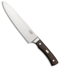 Fallkniven CMT Chefs Alpha Fixed Blade Knife Maroon Micarta (8" Satin) 