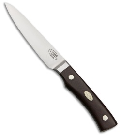 Fallkniven CMT Chefs Sierra Fixed Blade Knife Maroon Micarta (5.1" Satin) 