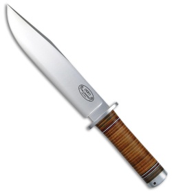 Fallkniven No. 2 Odin Northern Lights Fixed Blade Stacked Leather (7.8" Satin)