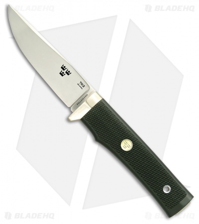 Fallkniven Tre Kronor TK2 Fixed Blade Knife w/ Leather Sheath (4" Satin)