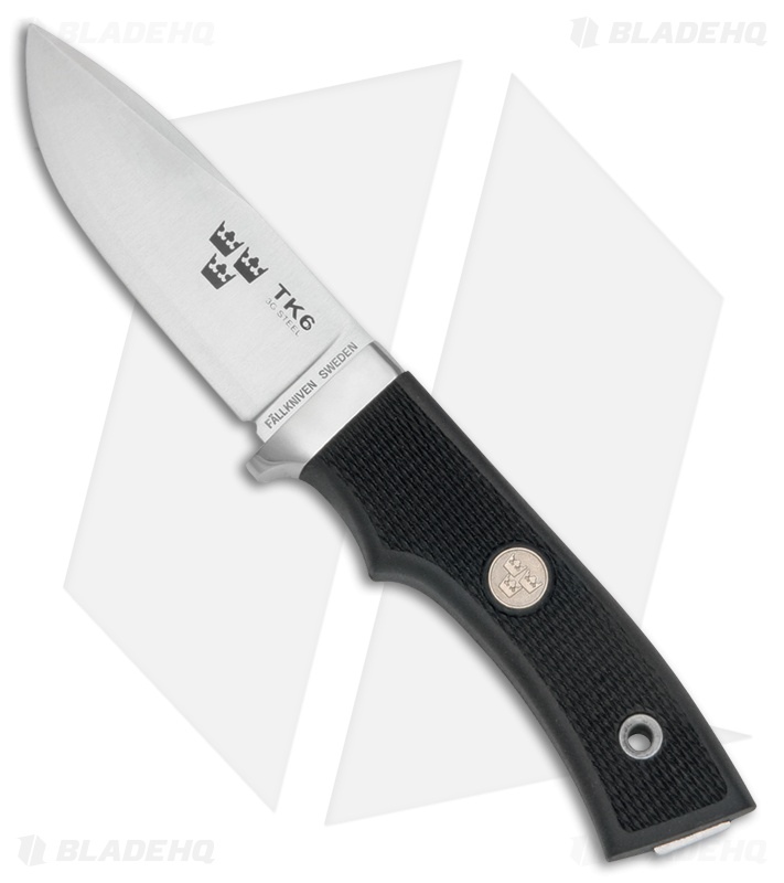 Fallkniven Tre Kronor Hunter Fixed Blade w/ Leather Sheath (3.1" Satin) 