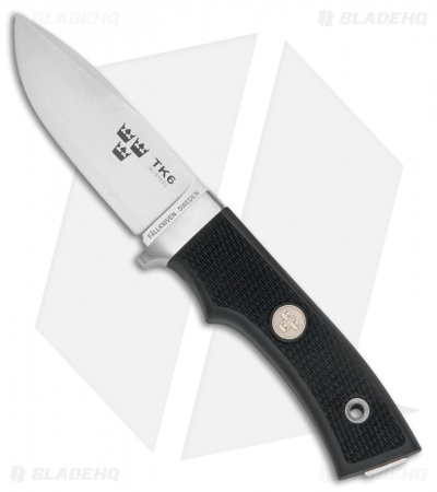 Fallkniven Tre Kronor Hunter Fixed Blade w/ Leather Sheath (3.1" Satin) 