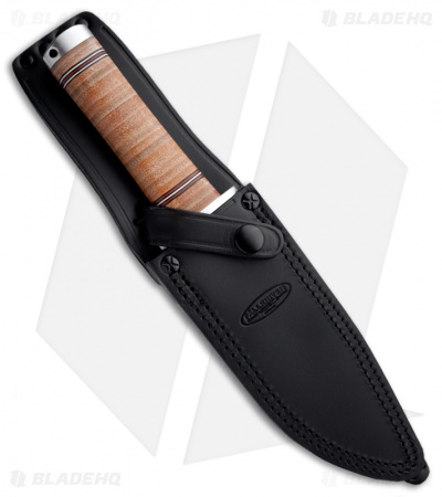 Fallkniven NL3 Northern Lights Njord Knife Leather Fixed Blade (6" Satin)