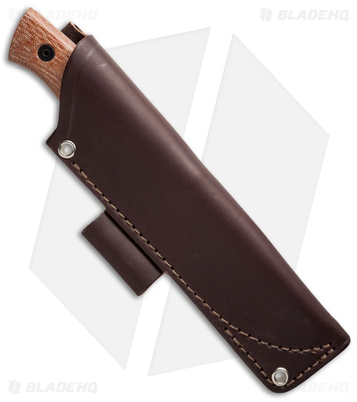Fiddleback Forge Production Bushfinger Natural Canvas Micarta (4