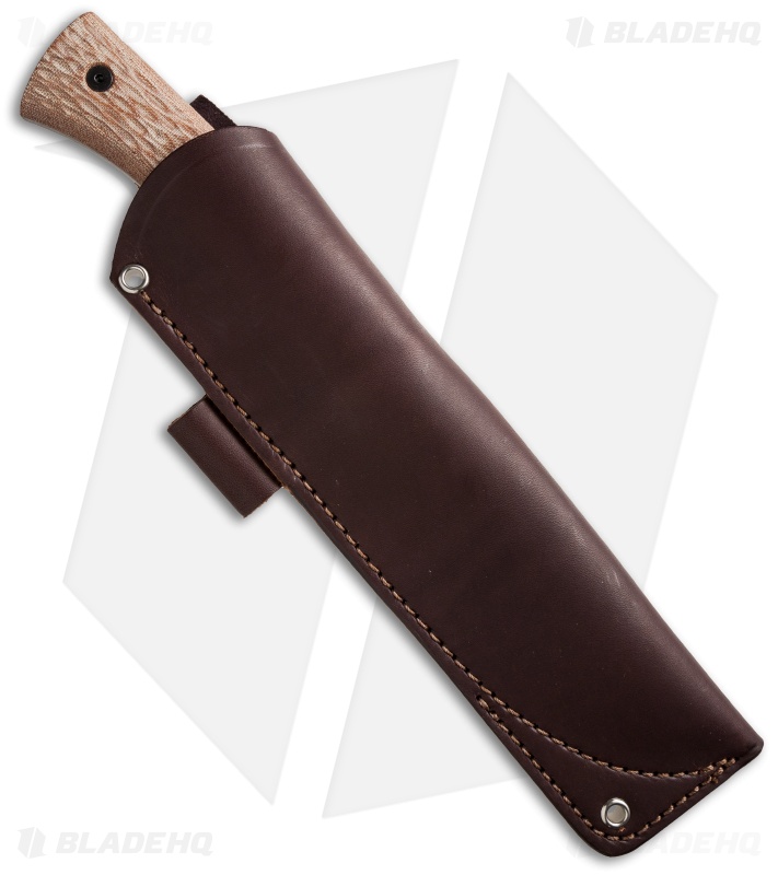 Fiddleback Forge Production Camp Knife Natural Canvas Micarta (6.5" Stonewash)