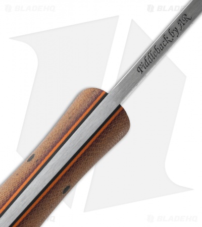 Fiddleback Forge Woodsman Knife Antique Westinghouse Micarta (5.25" Satin)