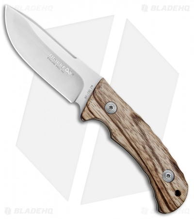 BlackFox 132ZW Fixed Blade Knife Zebra Wood (3.75" Satin)