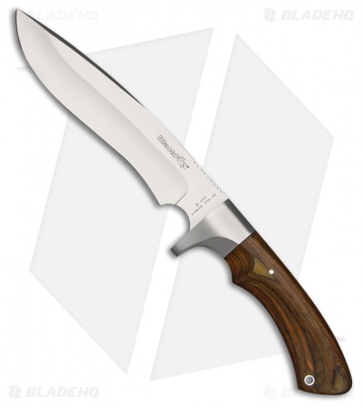 BlackFox Hunting Recurve Fixed Blade Knife Pakkawood (7.25" Satin)