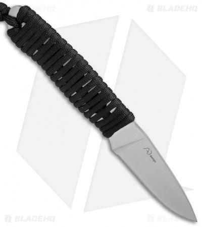 Black Fox Tarlo Fixed Blade Knife Black Paracord (3" Satin) 02FX093