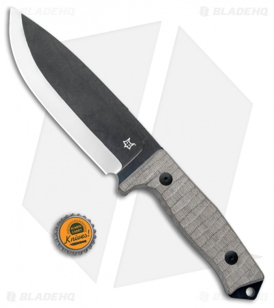 Fox Knives Bushman Fixed Blade Knife Micarta (6.25" Gray) 02FX730