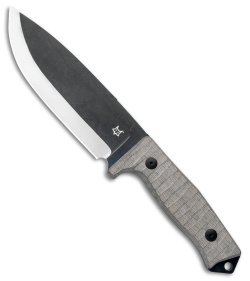 Fox Knives Bushman Fixed Blade Knife Micarta (6.25" Gray) 02FX730