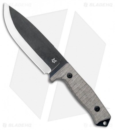 Fox Knives Bushman Fixed Blade Knife Micarta (6.25" Gray) 02FX730