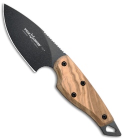 Fox Knives European Hunter Drop Point Olive Wood (3.375&quot; Black) 1504-OL | 61978