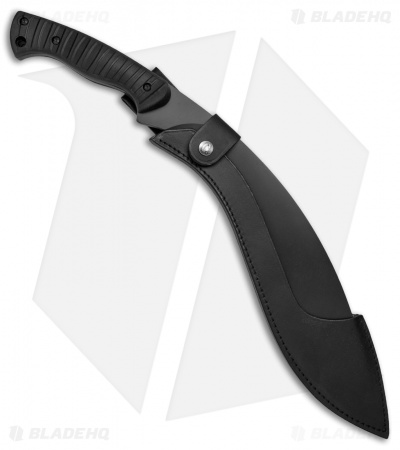 Fox Knives Gurkha Kukri Machete Fixed Blade (13.75" Black) 660