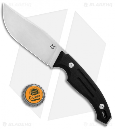 Fox Knives Octopus Vulgaris Fixed Blade Knife Black G-10  (4.3" Satin) FX-510