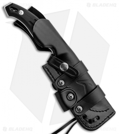 Fox Knives Octopus Vulgaris Fixed Blade Knife Black G-10  (4.3" Satin) FX-510