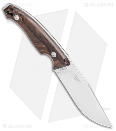 Fox Knives Octopus Vulgaris Fixed Blade Knife Zircote Wood  (4.3" Sat) FX-510 ZW