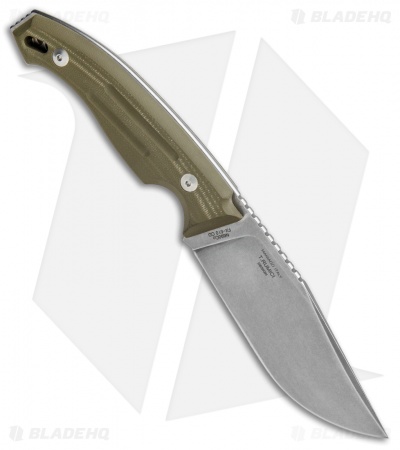 Fox Knives Octopus Vulgaris Fixed Blade Knife OD Green G-10 (4.3" SW) FX-510 OD