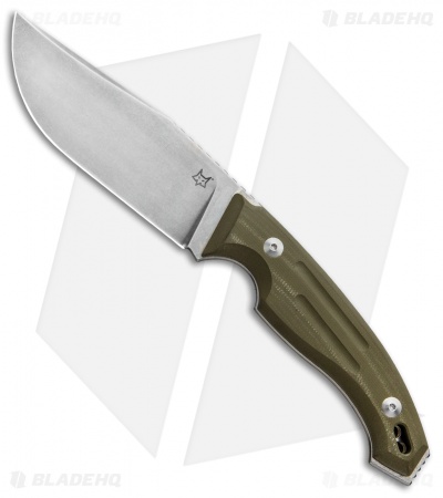 Fox Knives Octopus Vulgaris Fixed Blade Knife OD Green G-10 (4.3" SW) FX-510 OD