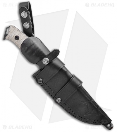 Fox Knives Sherpa Fixed Blade Knife Green Micarta (5.50" Two-Tone) FX-610