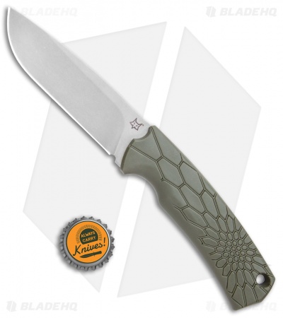 Fox Knives Vox Core Fixed Blade Knife OD Green (4.4" Stonewash)