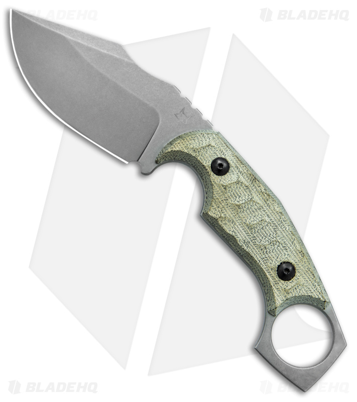 Fox Knives Monkey Thumper | Fixed Blade Knife | OD Green Micarta