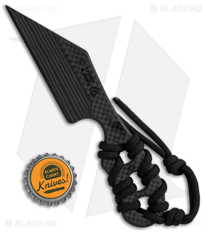 Fred Perrin Michael Janich 6977CF Carbon Fiber Fixed Blade Knife (3.25" CF)
