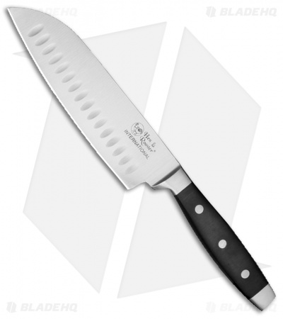 Frost Cutlery Hen & Rooster 13 Piece Kitchen Knife Set - Black Polymer